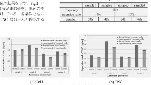 Table 1 Extension parameters. 