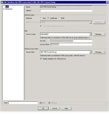 図 2-5 Cisco AnyConnect アプリケーション - IPsec で接続