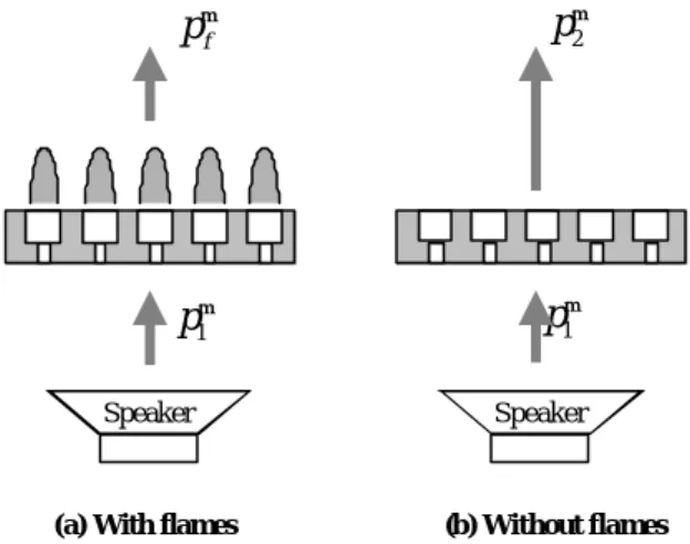 Fig. 4.9   Definition of the sound pressure generated by the flame 