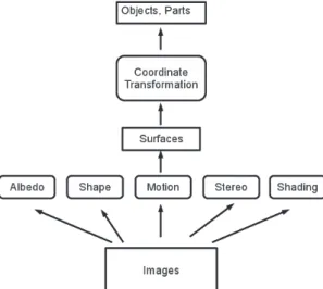 Fig. 1 Low-level vision can be seen as the ﬁrst step in a hierarchy of tasks shown here, which is similar to Fig