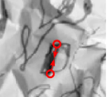 Fig. 6 Using only local information, the vertical edge at the center of the image could be viewed as either a painted line or a sharp fold in the surface