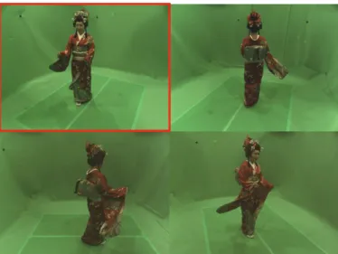 Fig. 19 Calibration results using points estimated from the real object.