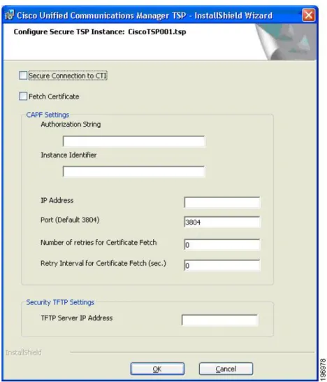 図 3：[セキュア TSP インスタンスの設定（Configure Secure TSP Instance）] 画面