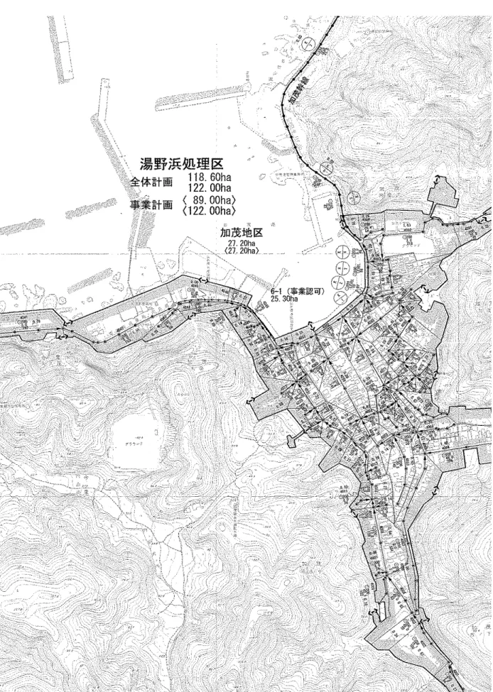 図 1.2 区画割施設平面図（例）
