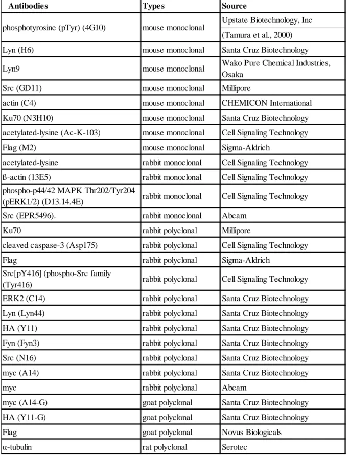 Table 4. Antibodies