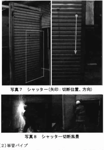 表 4 プラズマ金属加工機仕格 名 称 D 社 Zプラズマ トーチ型式 Z P ‑ 1 0 0 0  加工方式 ノントランスファ一式 スチームプラズマ 連続作動時間 約 2 0分(条件により異なる) トーチ重量 1 