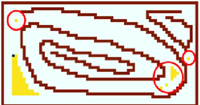 図 1  孤立したターゲット領域の例 