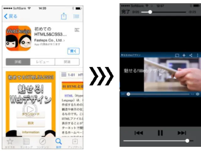 図表 1  携帯アプリのプロモーション動画 