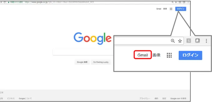 図 1  Google 検索画面 