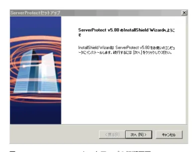 図 2-1. ServerProtect セットアップの初期画面 