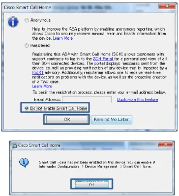 図 10  「Cisco  Small  Call  Home」の設定 