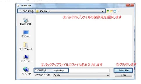 図 5  バックアップの実行 