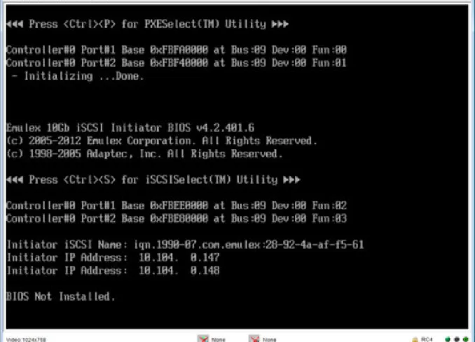 図 6: iSCSISelect Utility の起動