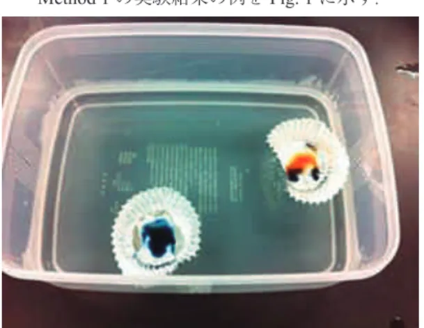Fig. 1.   Results of experiment by Method 1Method 1の実験結果の例をFig. 1 に示す．