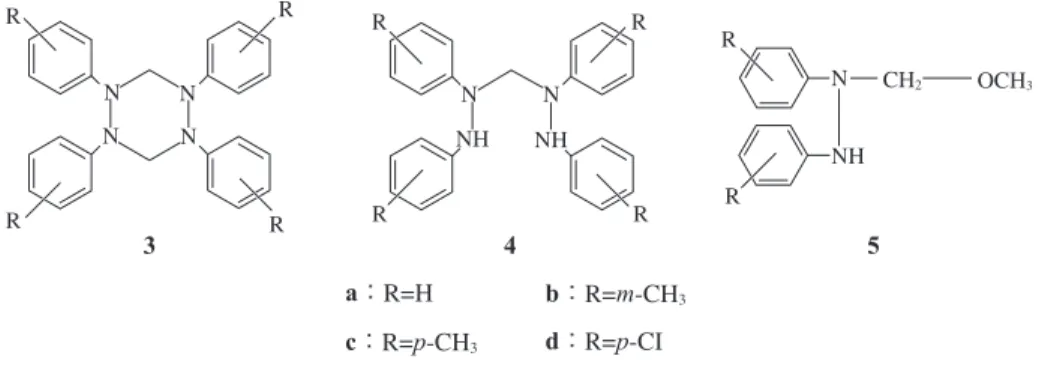 Table 2.  Spectral  Data  of 1, 2, 4, 5-Tetraazacyclohexanes  （3）