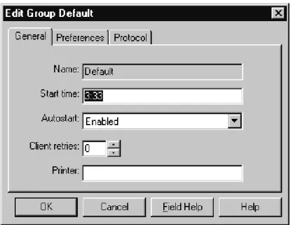 図 4-2  Windows の「Edit Group」ダイアログ・ボックス