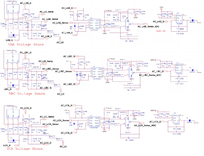 Figure 5. Schematic of Power Board: Signal Conditioning Circuit