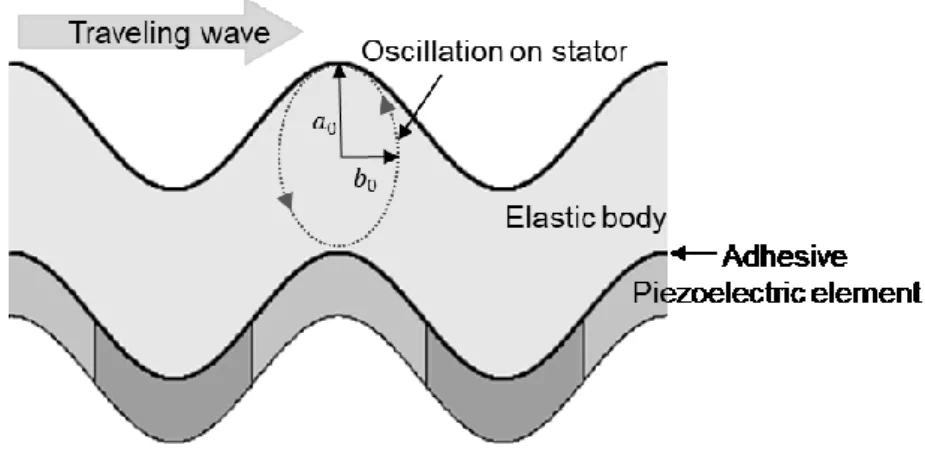 Fig. 6.1 Relationship between the traveling wave and the driving force 