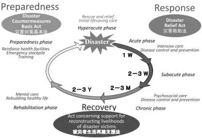 Fig. 5 Medical response at each phase of the disaster cycle