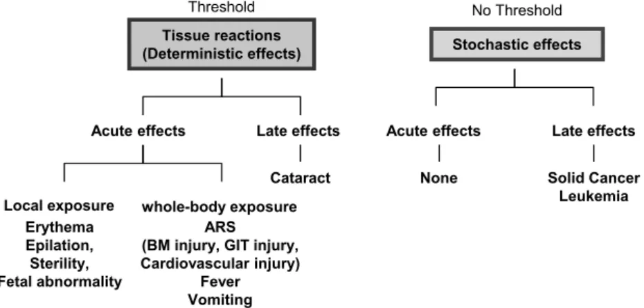 Table 1  Characteristic symptons and treatment modality of ARS Below lethal dose