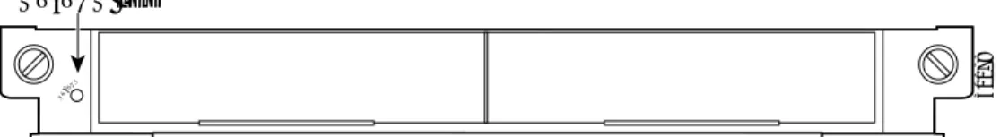 図 1-21 拡張 FlexWAN モジュールの前面パネル（WS-X6582-2PA）STATUS 30178STATUS LED S TA TU S 30178STATUS LED