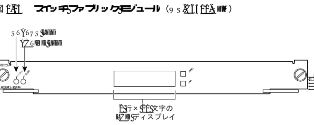 図 1-24  の  SFM （ WS-C6500-SFM ）には  Supervisor Engine 2  が必要です。このモジュールは、 Cisco 7600 シリーズ ルータのスロット 5 またはスロット 6 に取り付ける必要があります。 別の SFM を取り付けて、冗長性を確保することができます。最初に取り付けた SFM がプライマリ モジュールとして機能します。 2 つのモジュールを同時に取り付けた場合は、スロット 5 のモジュー ルがプライマリ モジュールとして、スロット  6  のモジュール