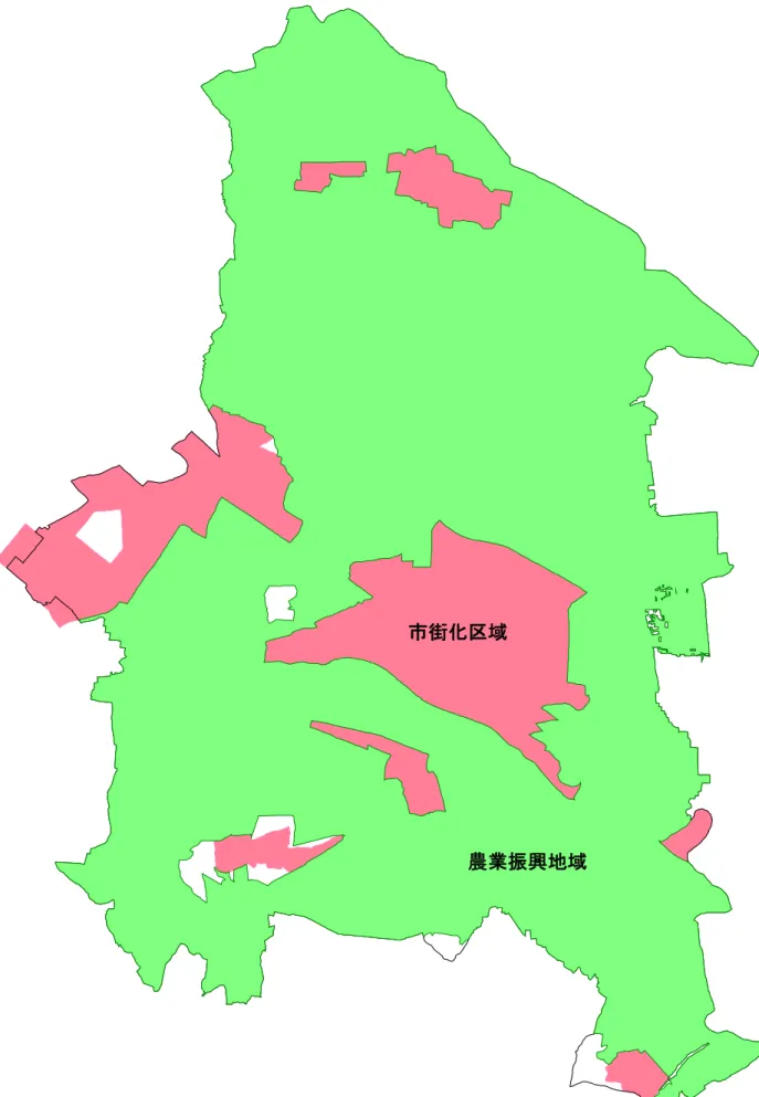 図  3-5 市街 区域 農業振興地域