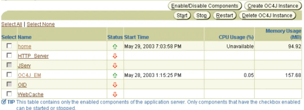 図 5-1 Oracle Enterprise Manager 10g のシステム・コンポーネント のシステム・コンポーネント のシステム・コンポーネント のシステム・コンポーネント