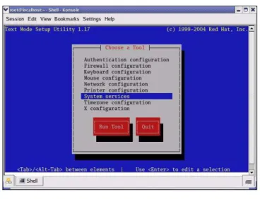 図 2-5. Red Hat: テキストモードのセットアップツール