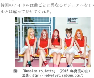 表 1 「Red Velvet と AKB48 のプロモーション活動の違い」