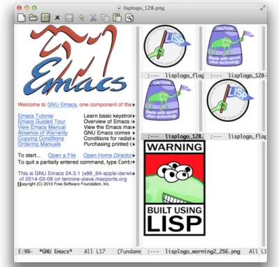 図 3.4: Emacs 分割例 表 3.7: 画面分割に関するコマンド コマンド 機能 C-x 0 カーソルのあるウインドウを閉じる C-x 1 カーソルのあるウインドウ以外を閉じる C-x 2 ウインドウを水平方向に分割 C-x 3 ウインドウを垂直方向に分割 C-x o カーソルの次のウインドウに移動 C-x b ウインドウに割り当てるバッファを切り換える． どのバッファを表示するかは Emacs が尋ねてくる C-x C-b 現在作業できるバッファのリストを表示する．必要な所にカーソルを 移動して 