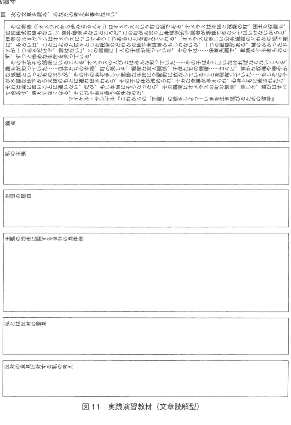 図 11 実践演習教材（文章読解型）