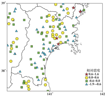 Fig. 13 Distribution map of soil amplification factor from base  layer of 600m/s in shear velocity