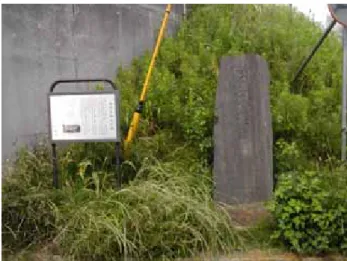 図 6  馬入橋西詰にある陸軍架橋祈念碑(2009 年 5 月). 