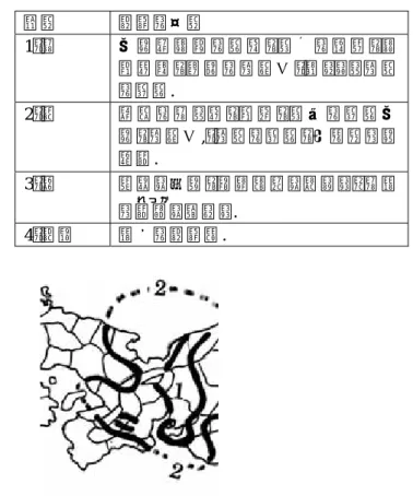 図 4 大森による等震線図．国境線は原図のまま．