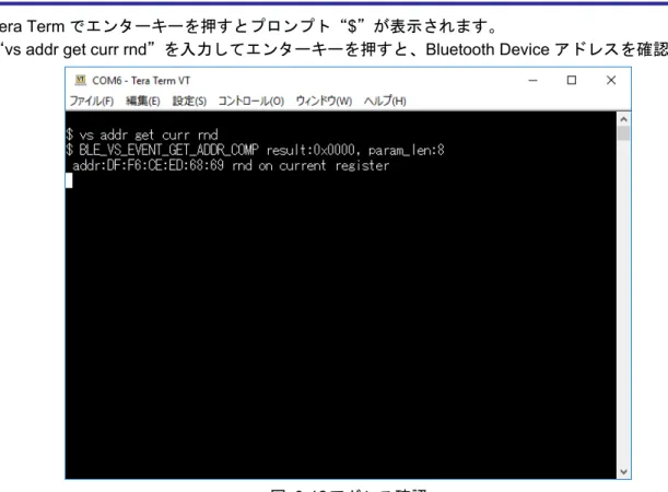 図   3-12  アドレス確認