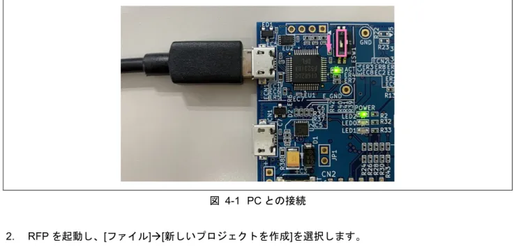 図   4-1  PC との接続