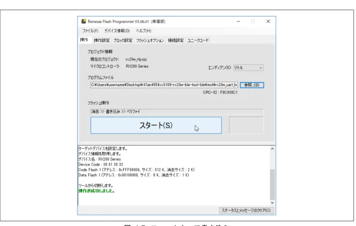 図   4-7  ファームウェア書き込み