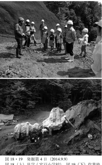 図 20 ・ 21 　発掘第 5 日（ 2014.9.10 ）