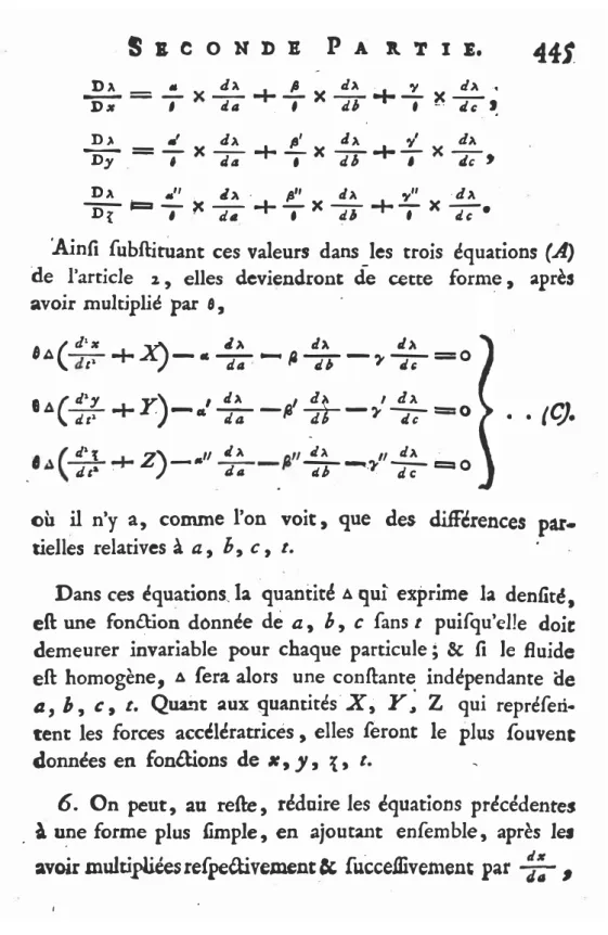 図 7.4: Lagrange (1788) の 445 頁 .