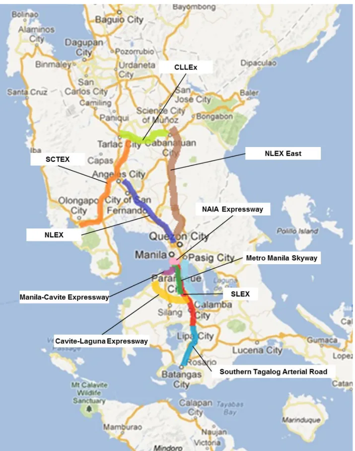 図表  23  フィリピン主要高速道路地図 