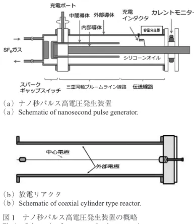 図 1　ナノ秒パルス高電圧発生装置の概略