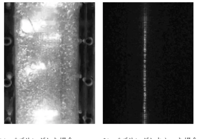 Fig. 4. Transmittance for wavelength with air bubbling and without air bubbling.