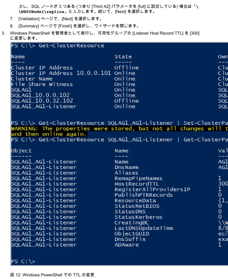 図 12: Windows PowerShell での TTL の変更 4. DNS Manager を開きます。