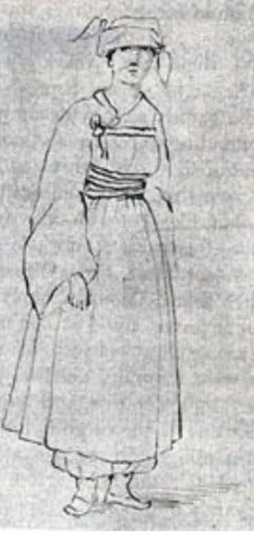 図 7 べドゥウェル(F.le Breton Bedwell)    《朝鮮女性》   