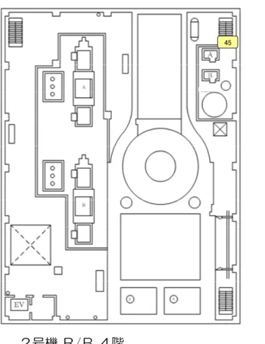 図 8  2 号機  原子炉建屋 4 階の線量分布