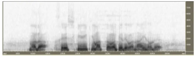 Table 1: System specifications Sampling frequency 16 kHz Frame length 25 ms Frame period 10 ms Pre-emphasis 1  0  97z 1 Feature vectors 12-order MFCC,