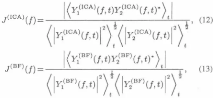 Figure 5 shows a result of altemation between  ICA  and null  beamforming through iterative optimization by the proposed algo­