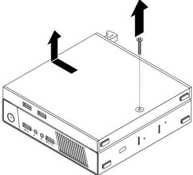 図 35. I/O ボックスの取り外し