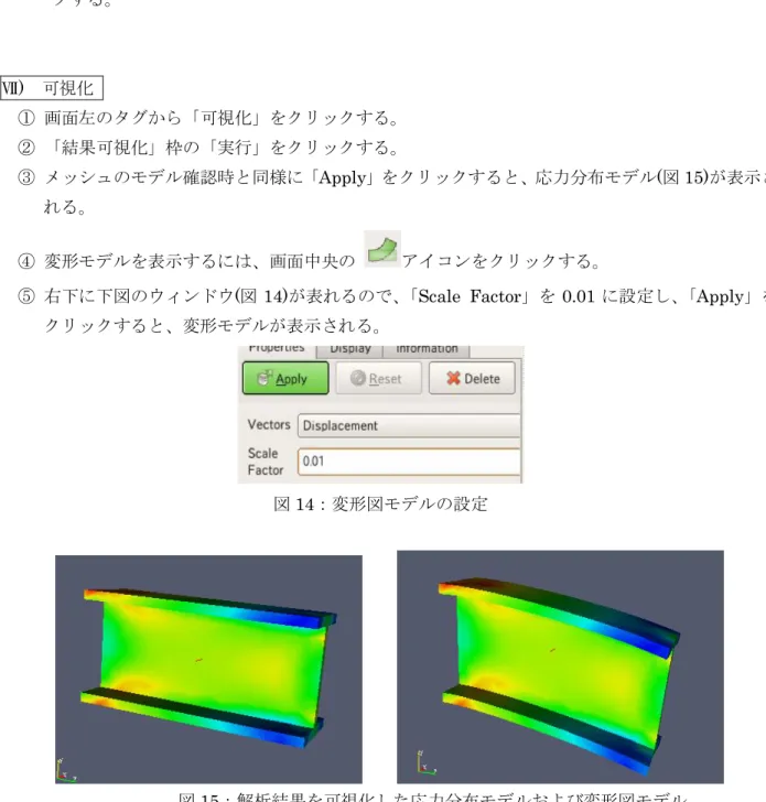 図 14：変形図モデルの設定 